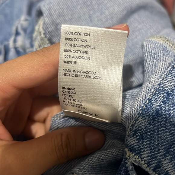 Free People Marci Jumpsuit Denim Overalls High Noon Blue We The Free size small - Picture 11 of 15